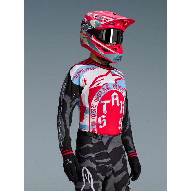 Alpinestars Techstar limited edition Beast Coast motocross dres sivo-crno-narančaste boje