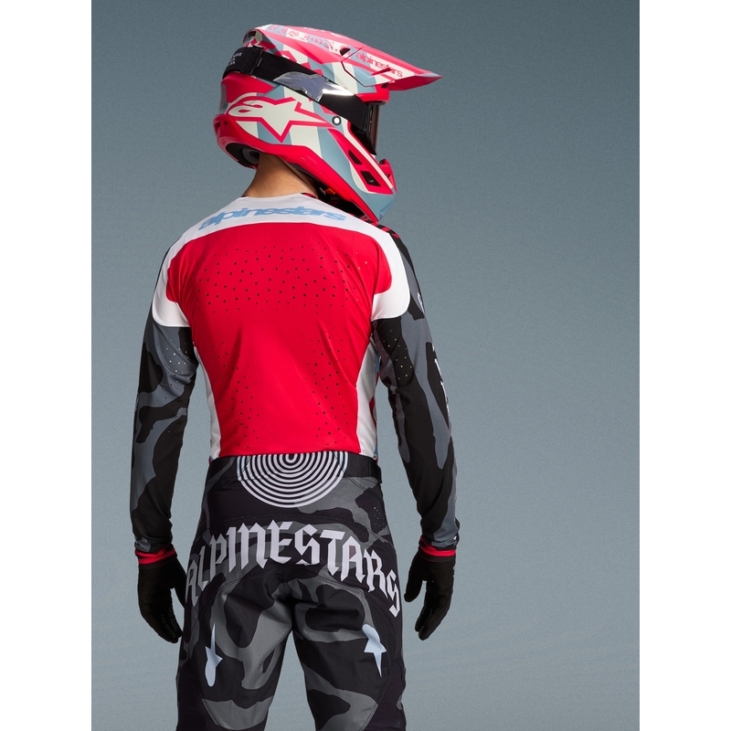 Alpinestars Techstar limited edition Beast Coast motocross dres sivo-crno-narančaste boje