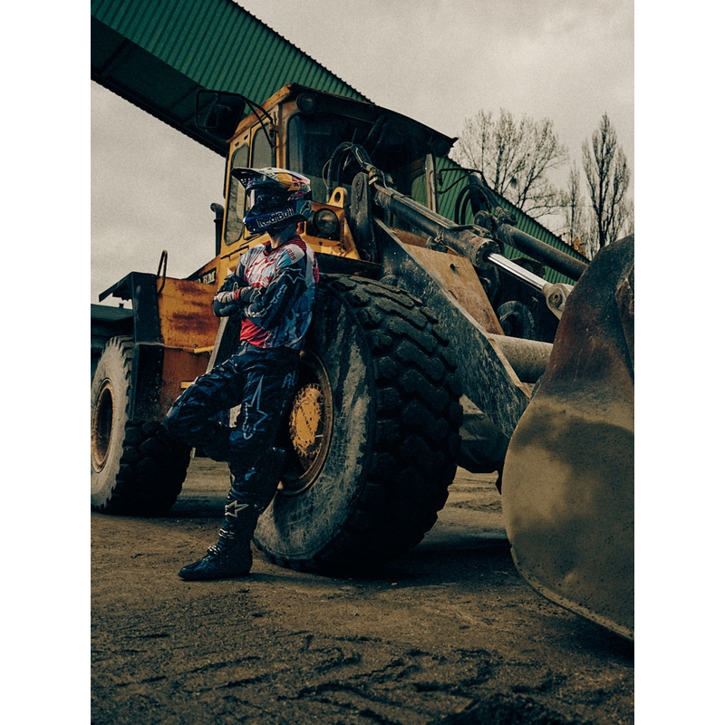 Alpinestars Techstar limited edition Beast Coast motocross dres sivo-crno-narančaste boje