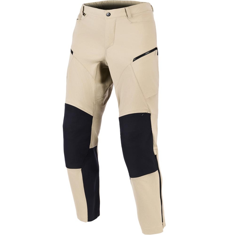 Ženske moto hlače Alpinestars Stella Explore AST svijetlosmeđe-crne