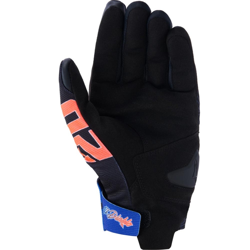 Alpinestars Reef V2 FQ20 kolekcija motociklističkih rukavica crno-fluo crveno-plavo-zelena