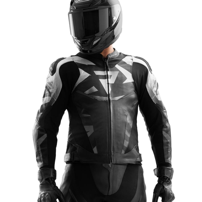 Rebelhorn Inferno kožna motociklistička jakna crno-bijela