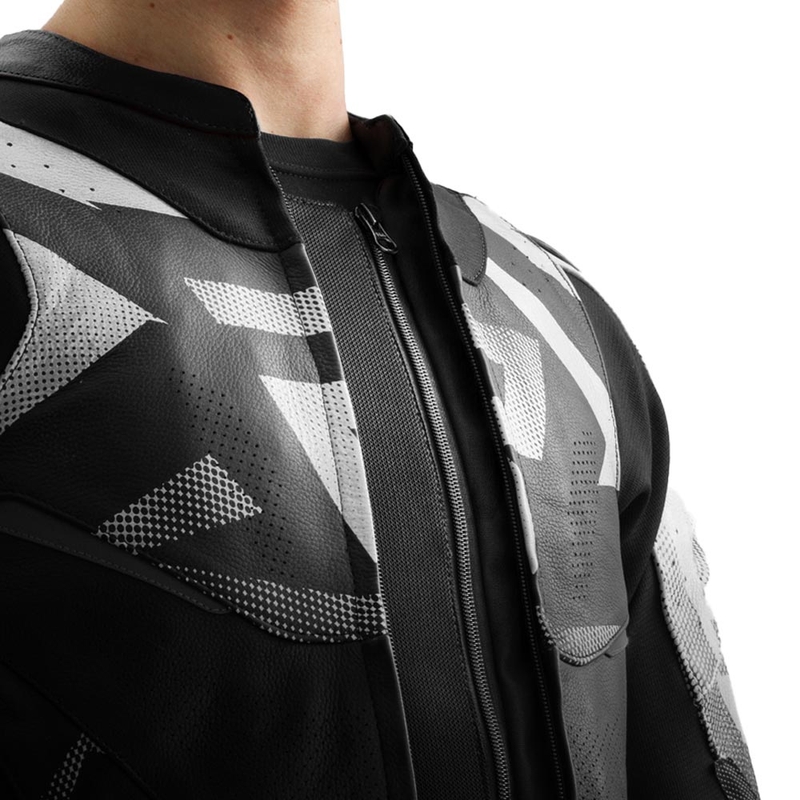 Rebelhorn Inferno kožna motociklistička jakna crno-bijela