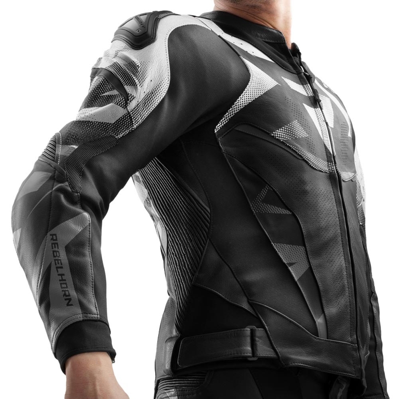 Rebelhorn Inferno kožna motociklistička jakna crno-bijela