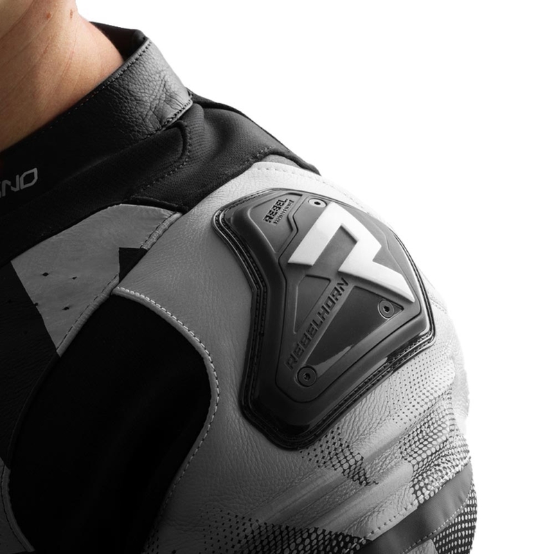 Rebelhorn Inferno kožna motociklistička jakna crno-bijela