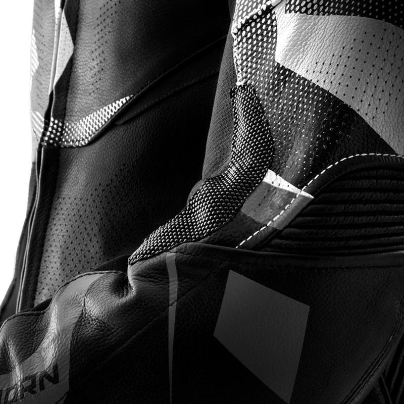 Rebelhorn Inferno kožna motociklistička jakna crno-bijela