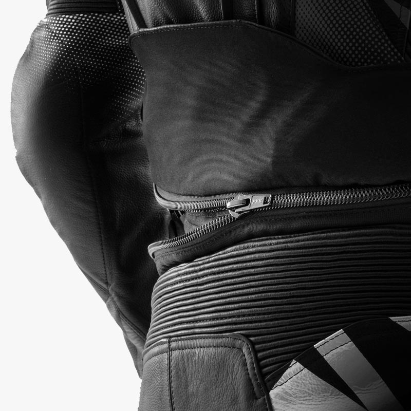 Rebelhorn Inferno kožna motociklistička jakna crno-bijela