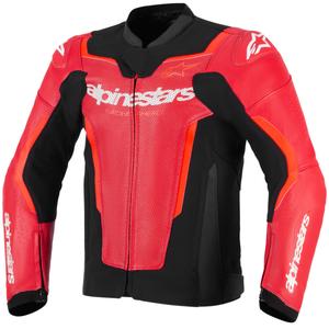 Alpinestars GP Force V2 Airflow kožna motociklistička jakna fluo crveno-crno-bijela