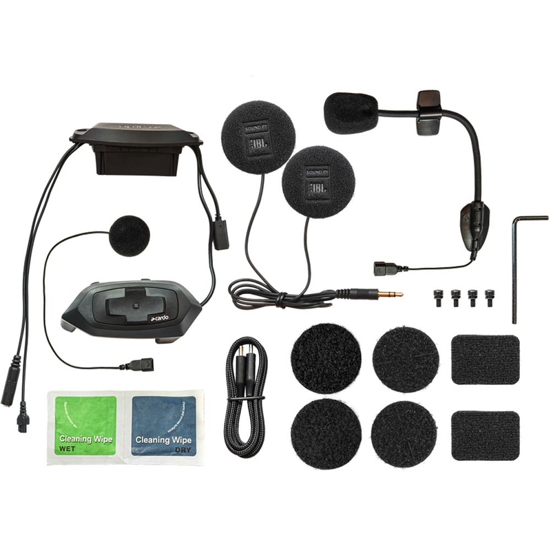 Cardo HJC Packtalk motociklistički interfon crne boje
