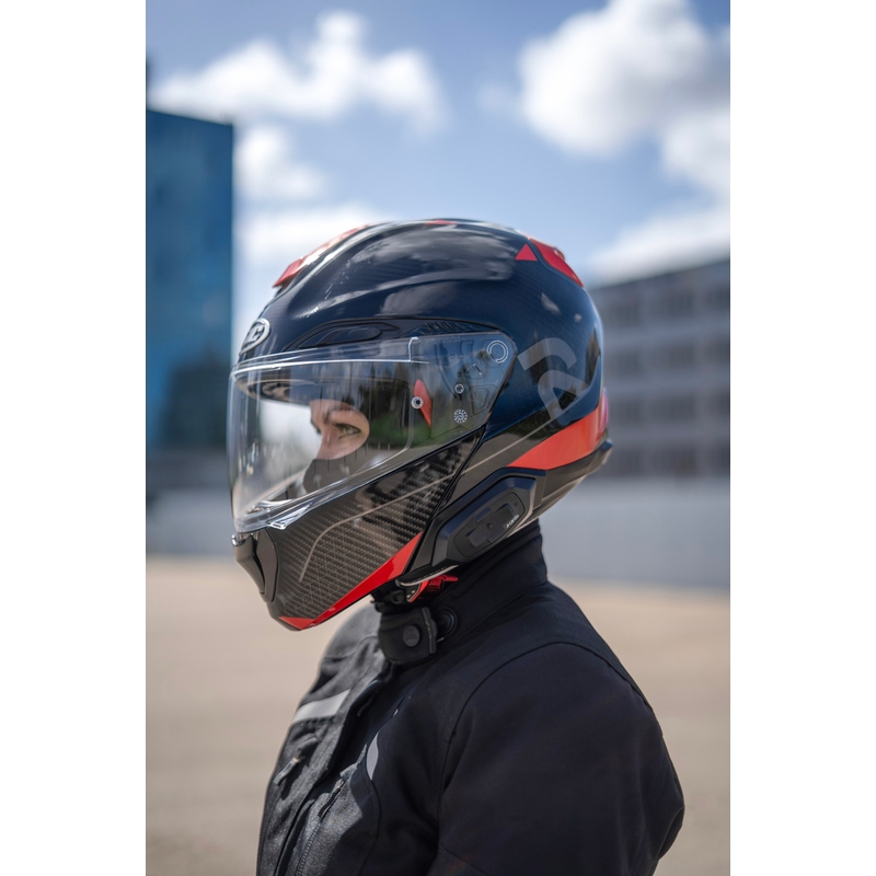 Cardo HJC Packtalk motociklistički interfon crne boje