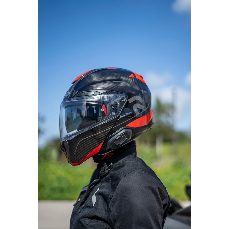 Cardo HJC Packtalk motociklistički interfon crne boje