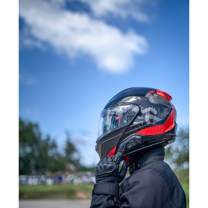 Cardo HJC Packtalk motociklistički interfon crne boje
