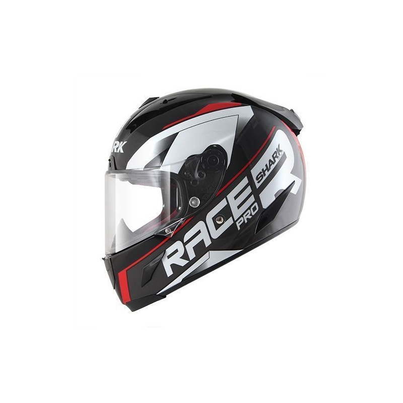 Integralna kaciga SHARK RACE R-PRO Sauer crno-sivo-crvena