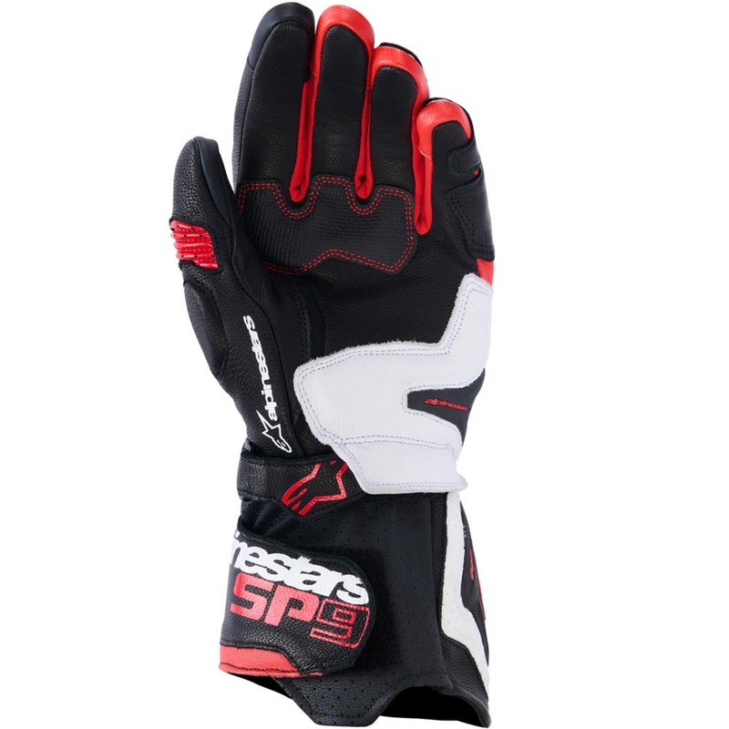 Alpinestars SP-9 motociklističke rukavice crno-bijelo-crvene