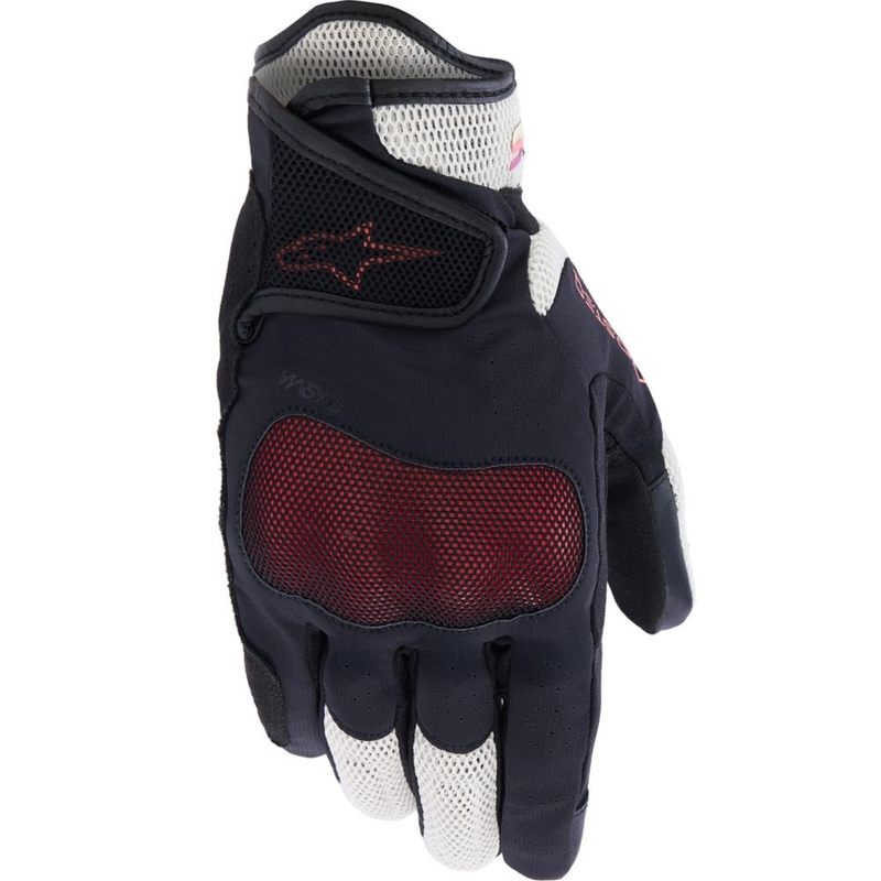 Ženske motociklističke rukavice Alpinestars Stella Mogress Airflow bež-crno-roza