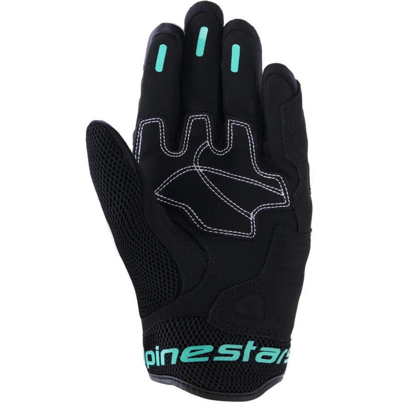 Alpinestars Stella Mogress Airflow ženske motociklističke rukavice bijelo-crno-tirkizne boje