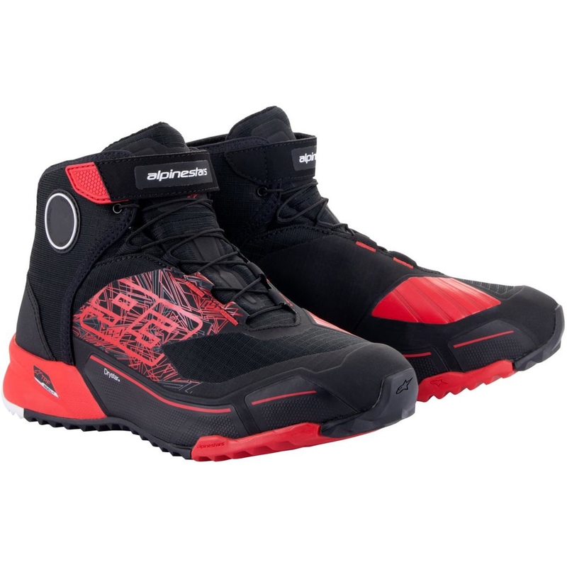 Kolekcija motociklističkih čizama Alpinestars CR-X Drystar MM93, crno-crvene