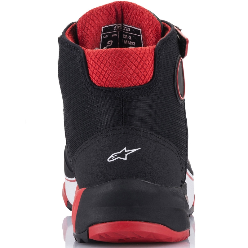 Kolekcija motociklističkih čizama Alpinestars CR-X Drystar MM93 crno-crveno-bijela