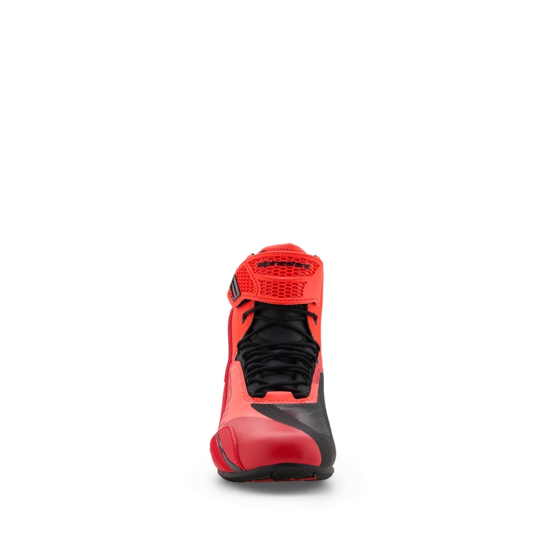 Alpinestars Faster-4 MM93 motociklističke čizme, fluo kolekcija, crveno-crveno-crne