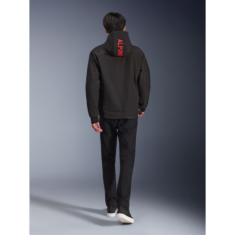 Alpinestars RADIUM TECH HOODIE motociklistička majica s kapuljačom crno-crvena