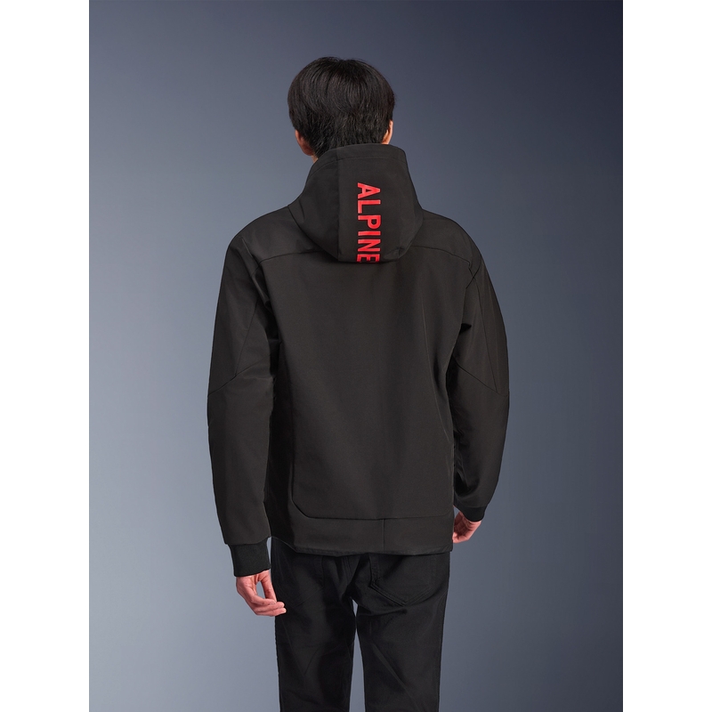 Alpinestars RADIUM TECH HOODIE motociklistička majica s kapuljačom crno-crvena