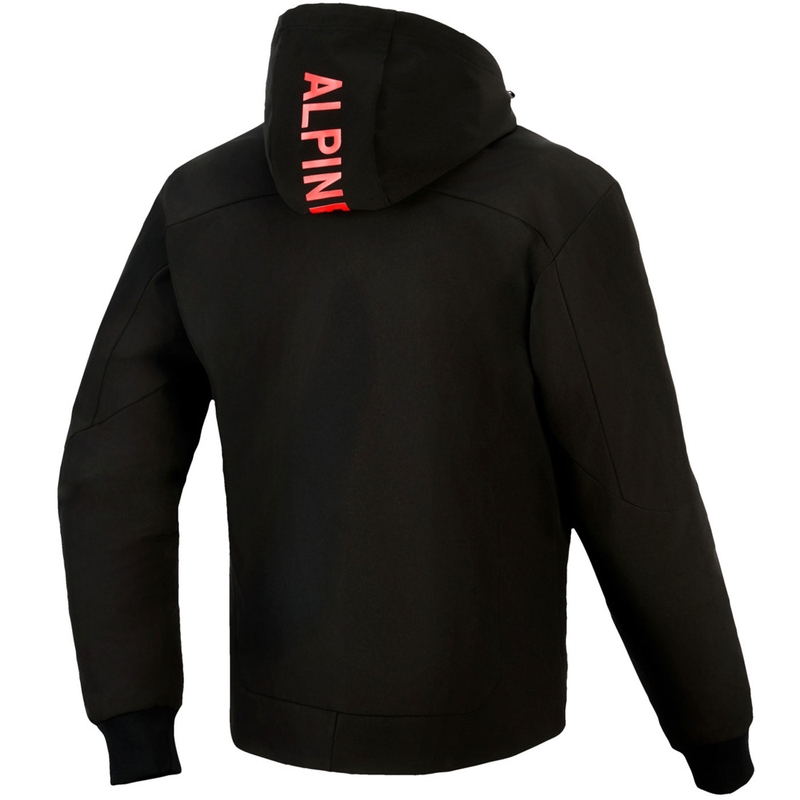 Alpinestars RADIUM TECH HOODIE motociklistička majica s kapuljačom crno-crvena