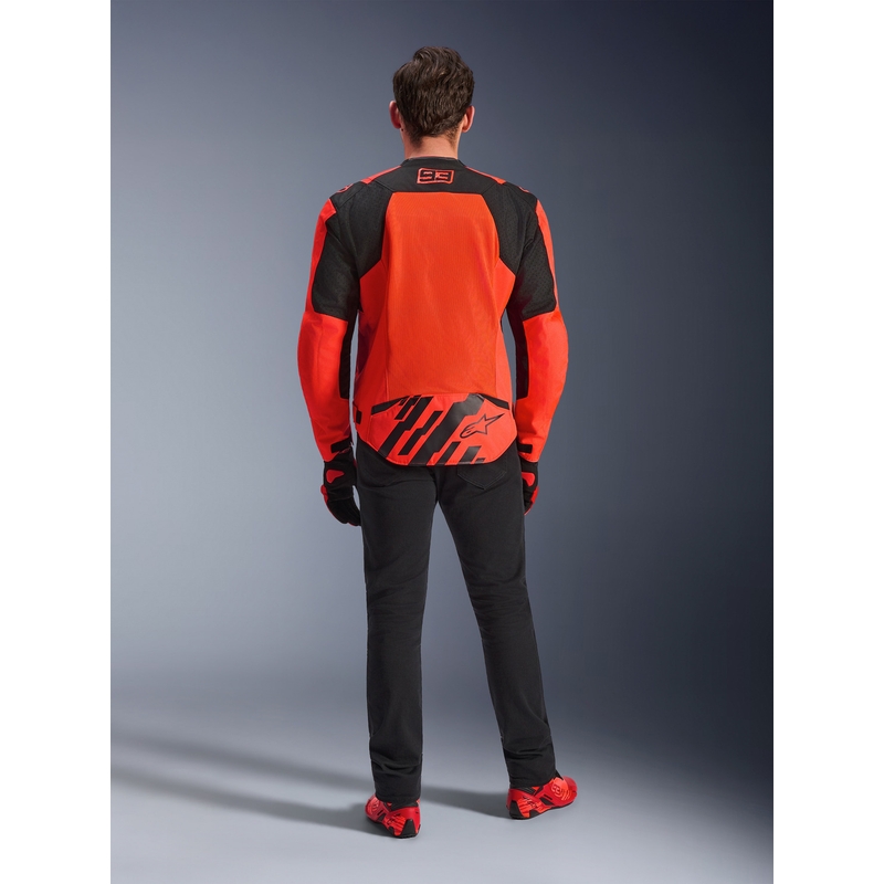 Alpinestars T-SPS Air V2 MM93 motociklistička jakna, fluo kolekcija, crveno-crna
