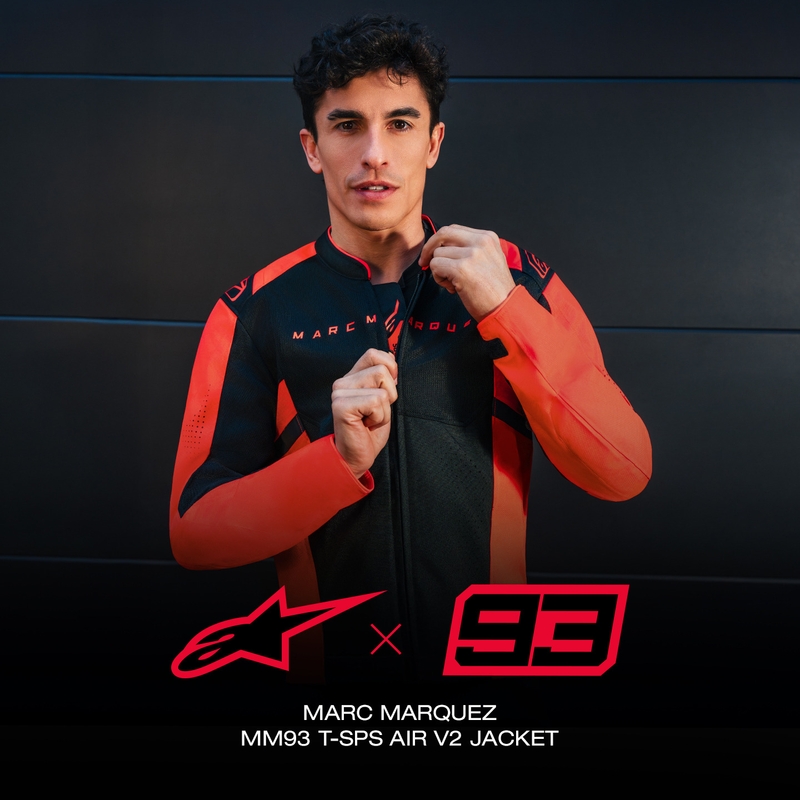 Alpinestars T-SPS Air V2 MM93 motociklistička jakna, fluo kolekcija, crveno-crna