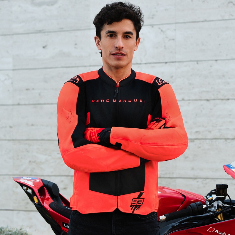 Alpinestars T-SPS Air V2 MM93 motociklistička jakna, fluo kolekcija, crveno-crna