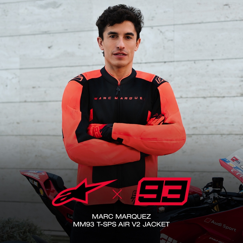 Alpinestars T-SPS Air V2 MM93 motociklistička jakna, fluo kolekcija, crveno-crna