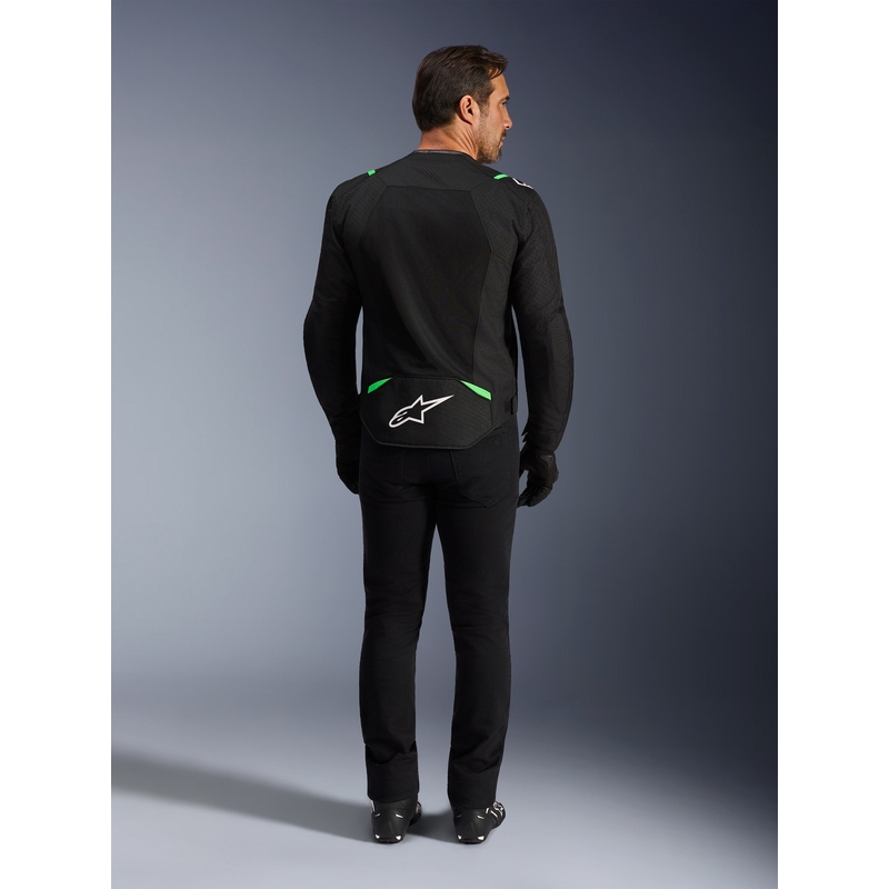 Alpinestars T-SPS Air V2 motociklistička jakna crno-fluo zelena