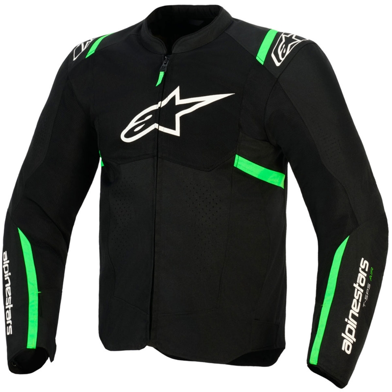 Alpinestars T-SPS Air V2 motociklistička jakna crno-fluo zelena