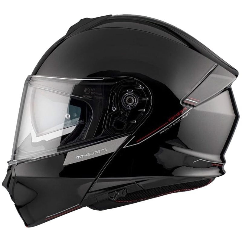 Motociklistička kaciga na preklop MT Genesis SV Solid A1 crna sjajna - II. kvaliteta