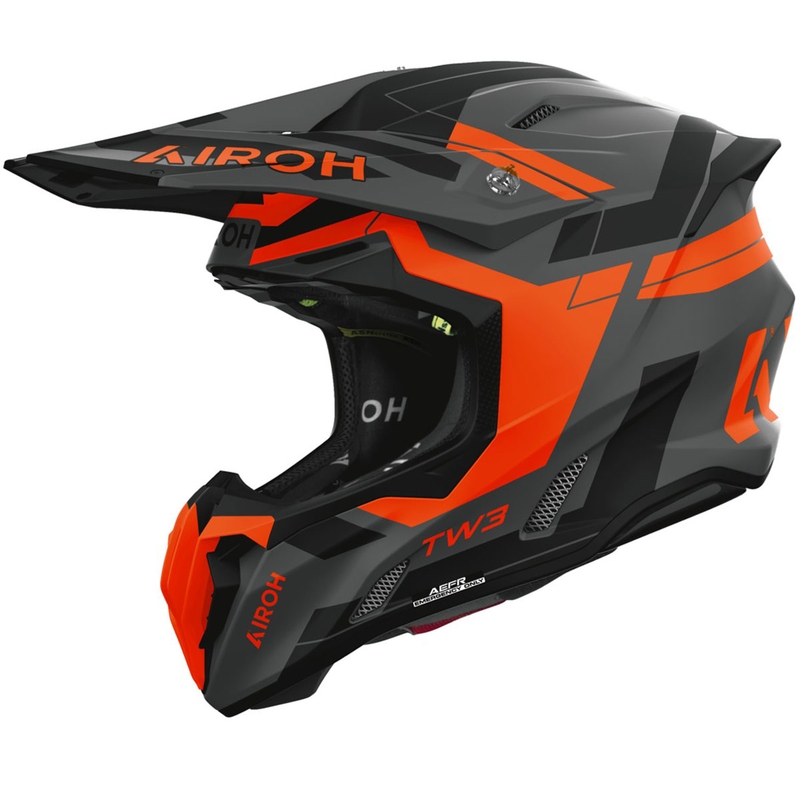 Airoh Twist 3 Dynasty motocross kaciga mat fluo narančasta - II. kvaliteta
