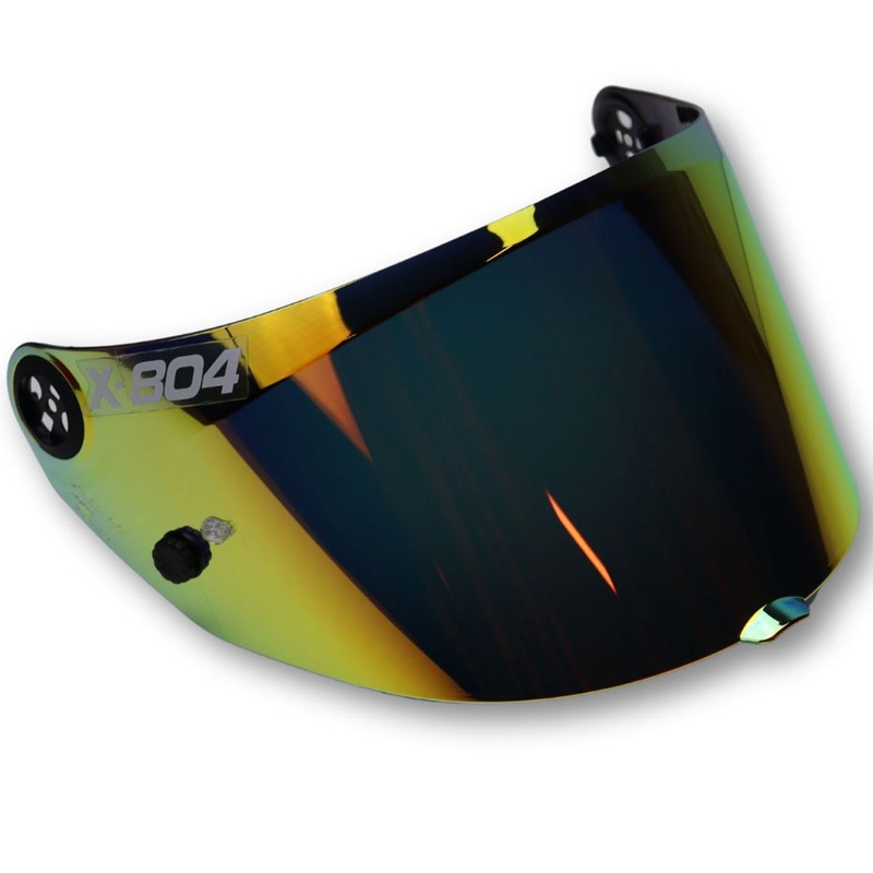 Vizir za motociklističke kacige Nolan X804 RS Iridium Orange - XFR-03 NFR/2ACT FLAT/RS/ULTRA