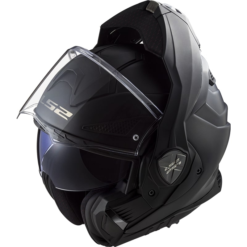 Preklopna motociklistička kaciga LS2 FF901 Advant X Čvrsta crna mat - II. kvaliteta