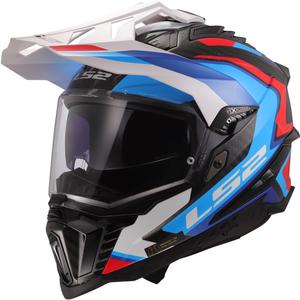 Enduro motociklistička kaciga LS2 MX701 Explorer C Frontier II bijelo-plava - 2. kvaliteta - II. kvaliteta
