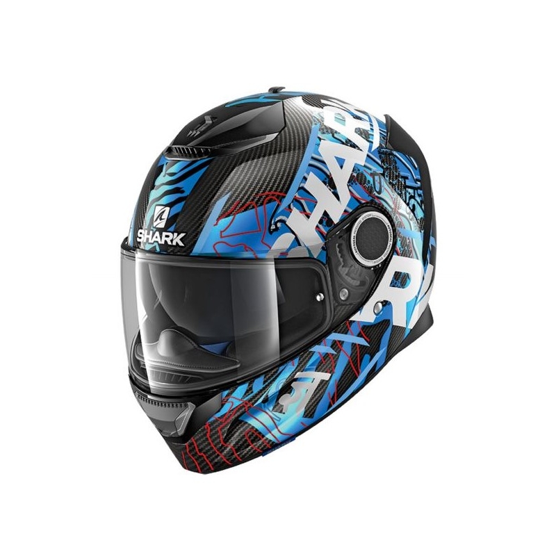 Integralna kaciga SHARK SPARTAN CARBON Daksha crno-bijelo-plava