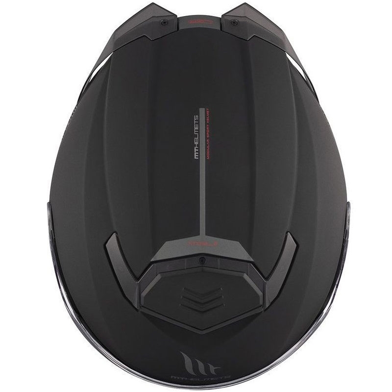 Preklopna motociklistička kaciga MT ATOM 2 SV SOLID A1 crna mat - II. kvaliteta