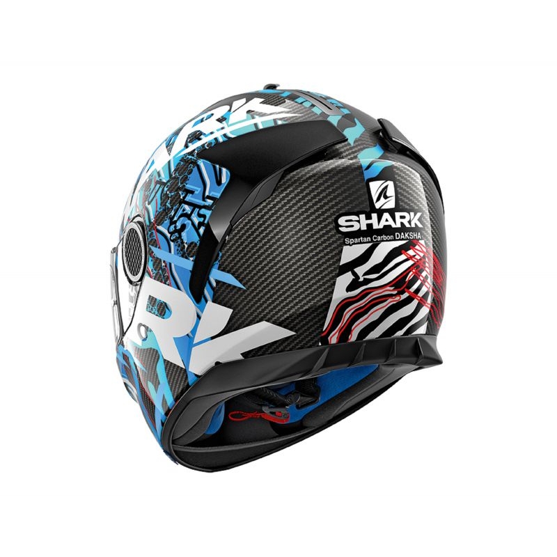 Integralna kaciga SHARK SPARTAN CARBON Daksha crno-bijelo-plava
