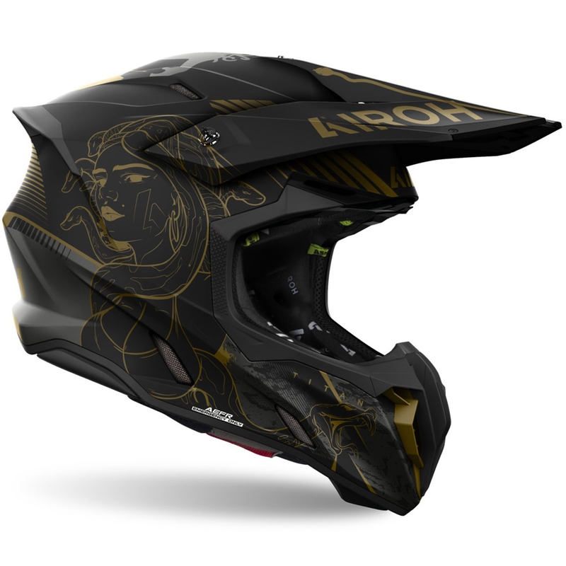 Motokros kaciga Airoh Twist 3 Titan mat