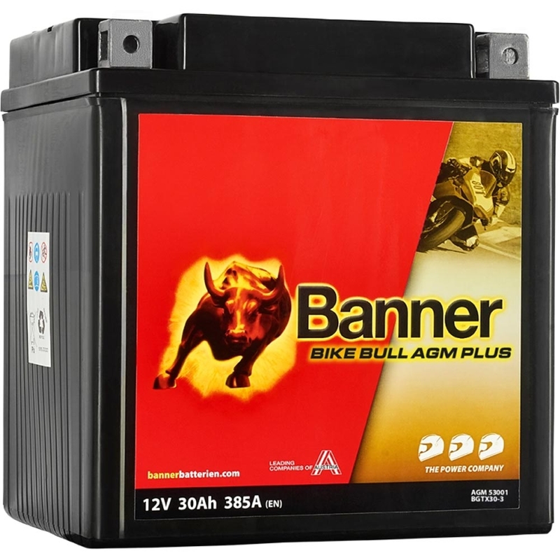 AGM baterija Banner Bike Bull AGM PLUS AGM PLUS 530 01 / BGTX30-3 - GTX30-3