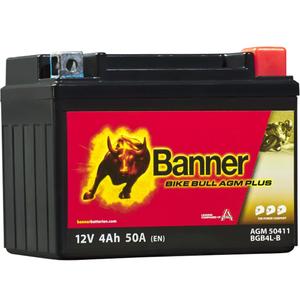 AGM baterija Banner Bike Bull AGM PLUS 504 11 / BGB4L-B - GB4L-B