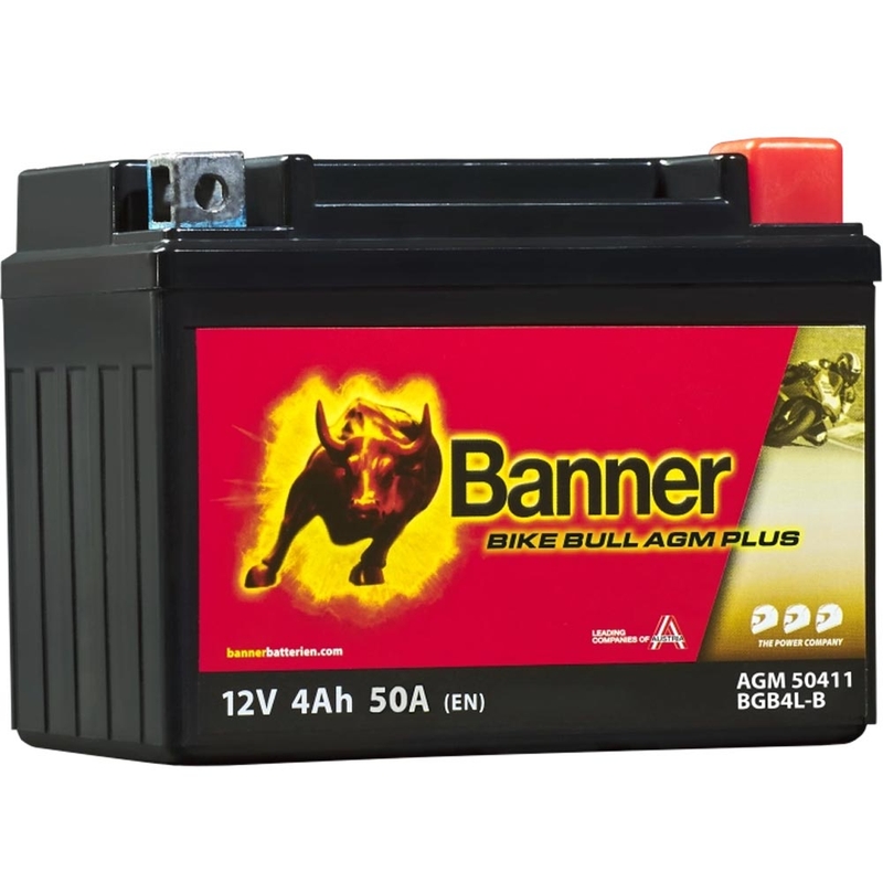 AGM baterija Banner Bike Bull AGM PLUS 504 11 / BGB4L-B - GB4L-B
