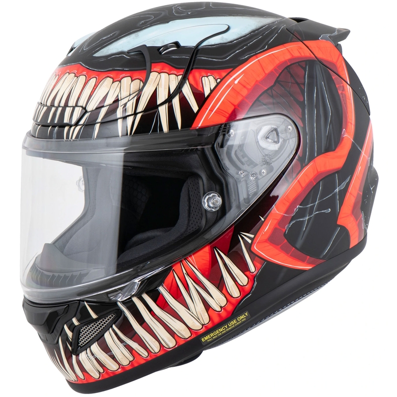 HJC RPHA 12 Venom 3 Marvel kaciga za motocikle s punim licem crno-crvena
