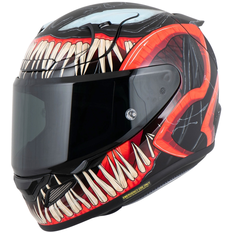 HJC RPHA 12 Venom 3 Marvel kaciga za motocikle s punim licem crno-crvena