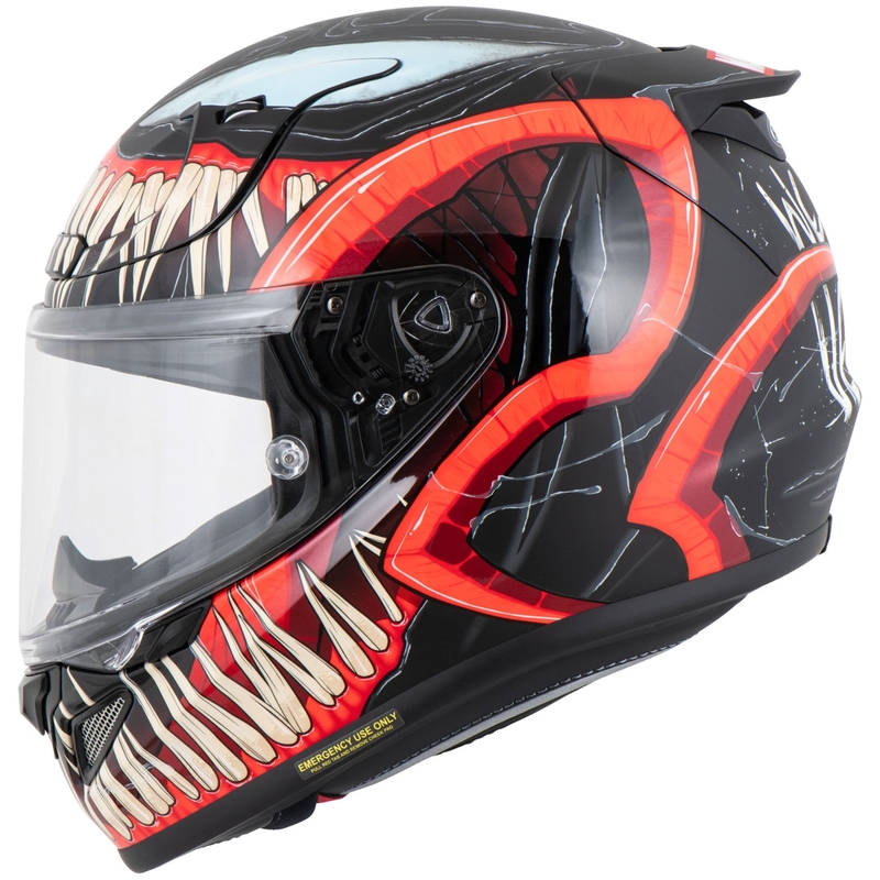 HJC RPHA 12 Venom 3 Marvel kaciga za motocikle s punim licem crno-crvena