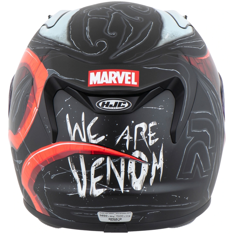 HJC RPHA 12 Venom 3 Marvel kaciga za motocikle s punim licem crno-crvena