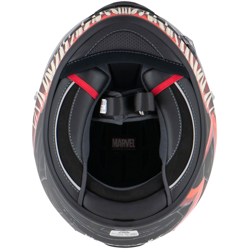 HJC RPHA 12 Venom 3 Marvel kaciga za motocikle s punim licem crno-crvena