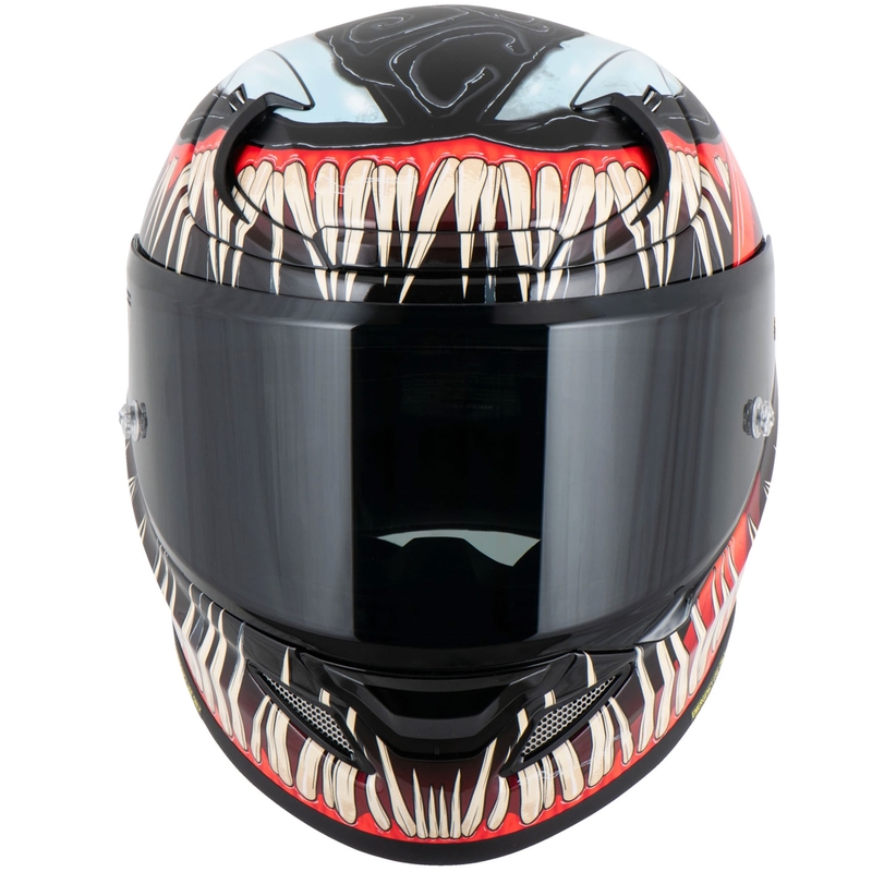 HJC RPHA 12 Venom 3 Marvel kaciga za motocikle s punim licem crno-crvena